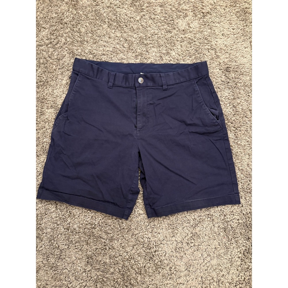 Fabletics Mens The One Short Navy Blue Chino Style Active Casual Shorts Size 34